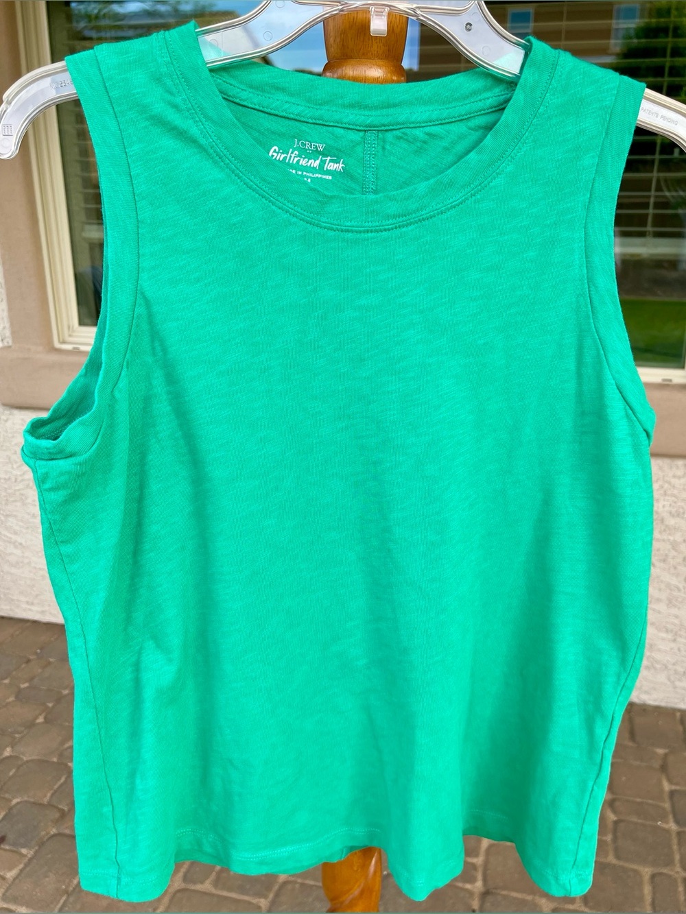 J. Crew Factory Beautiful Green 100% cotton Sleeveless Tank